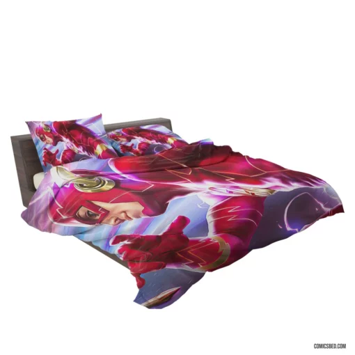 Flash Chronicles DC Scarlet Speedster Comic Bedding Set 2