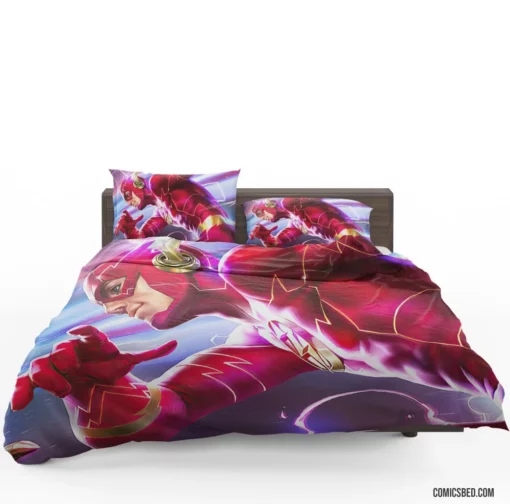 Flash Chronicles DC Scarlet Speedster Comic Bedding Set