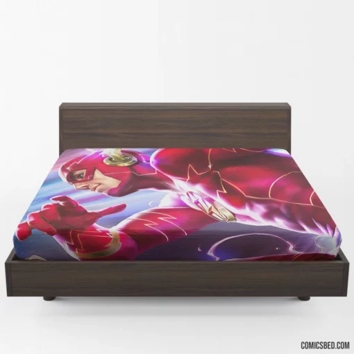 Flash Chronicles DC Scarlet Speedster Comic Fitted Sheet