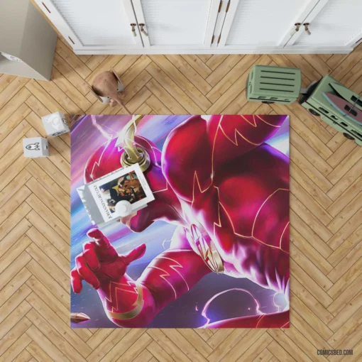 Flash Chronicles DC Scarlet Speedster Comic Rug