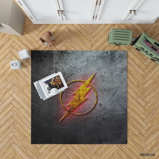 Flash DC Comics Scarlet Speedster Soars Rug