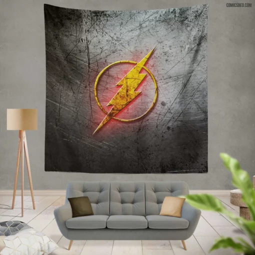 Flash DC Comics Scarlet Speedster Soars Wall Tapestry