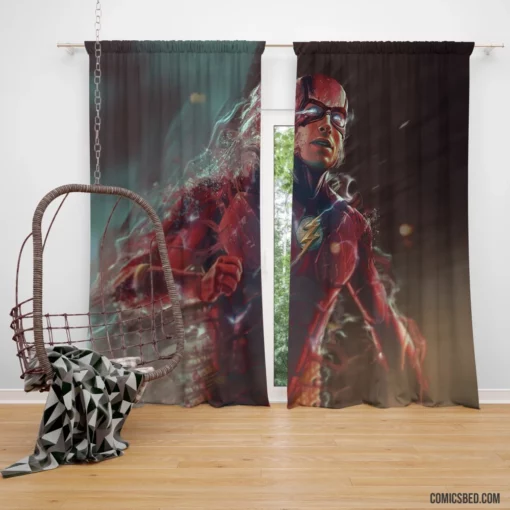 Flash DC Speedster Champion Comic Curtain