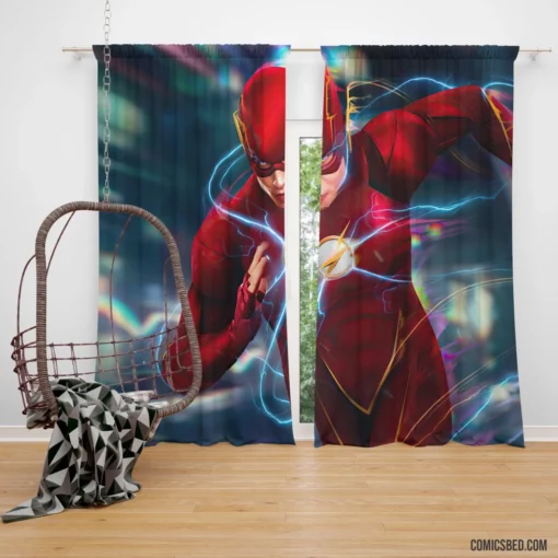 Flash DC Speedster Hero Comic Curtain