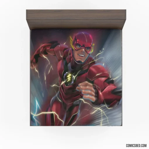 Flash DC Speedster Superhero Comic Fitted Sheet 1