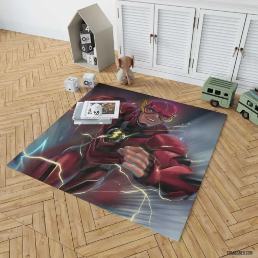 Flash DC Speedster Superhero Comic Rug 1