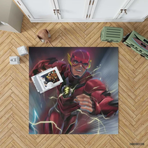 Flash DC Speedster Superhero Comic Rug