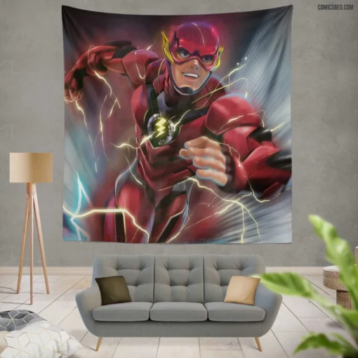 Flash DC Speedster Superhero Comic Wall Tapestry