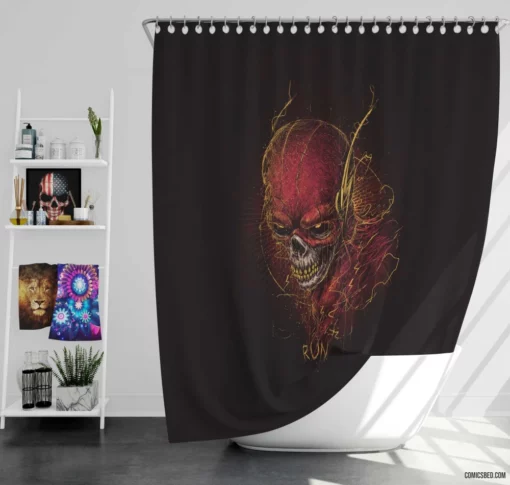 Flash DC Speedy Superhero Comic Shower Curtain