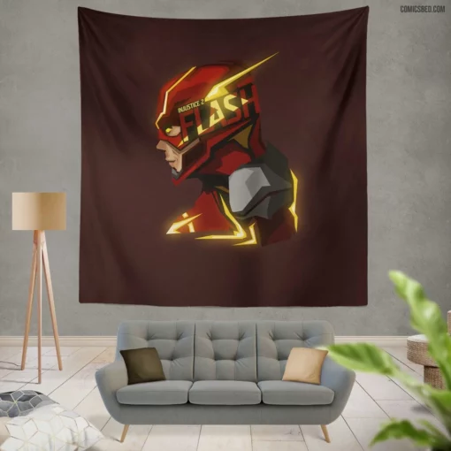 Flash Injustice 2 Speedster Combatant Comic Wall Tapestry