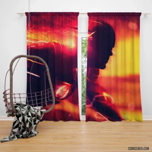 Flash Lightning Adventures Comic Curtain