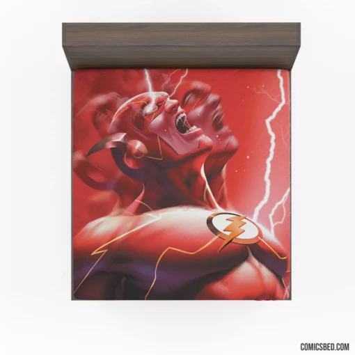 Flash Saga DC Scarlet Speedster Comic Fitted Sheet 1