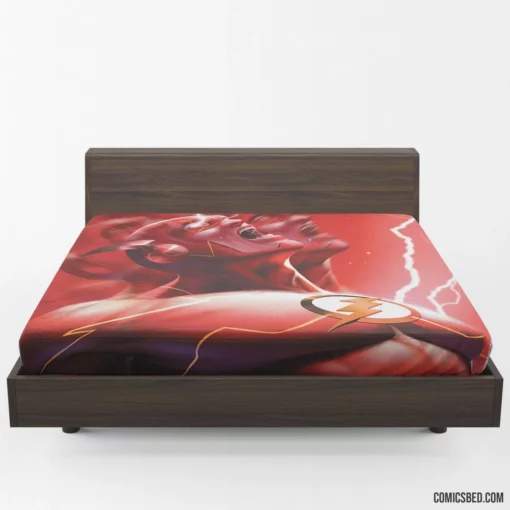 Flash Saga DC Scarlet Speedster Comic Fitted Sheet