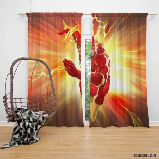 Flash Speedster Adventures Comic Curtain