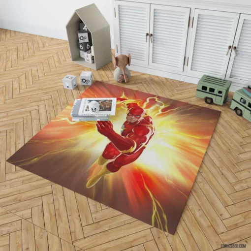 Flash Speedster Adventures Comic Rug 1