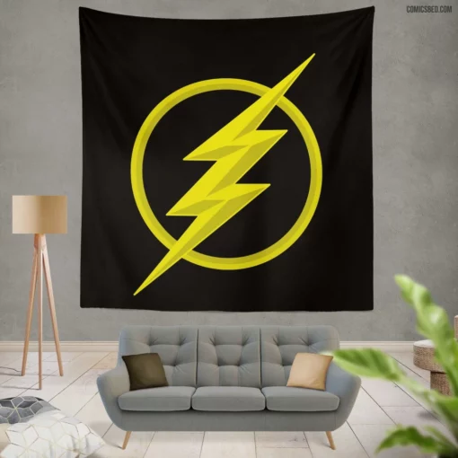 Flash Speedster Feats Comic Wall Tapestry