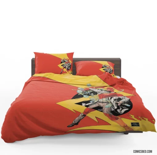 Flash Speedster Hero Comic Bedding Set