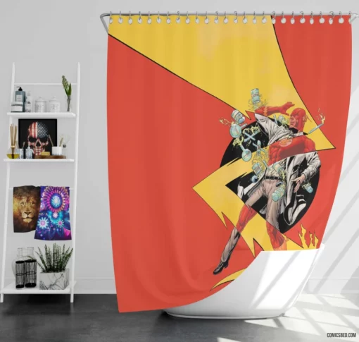 Flash Speedster Hero Comic Shower Curtain