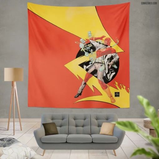 Flash Speedster Hero Comic Wall Tapestry