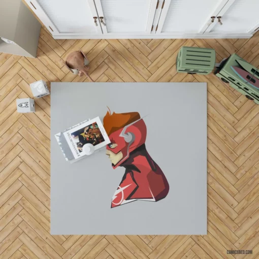 Flash Speedster of Central City Comic Rug