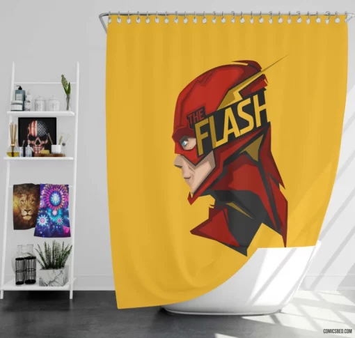 Flash Speedy Exploits Comic Shower Curtain