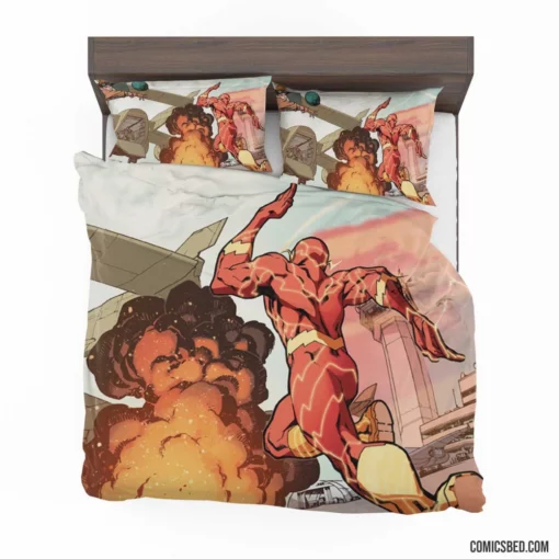 Flash The Speedster Hero Comic Bedding Set 1