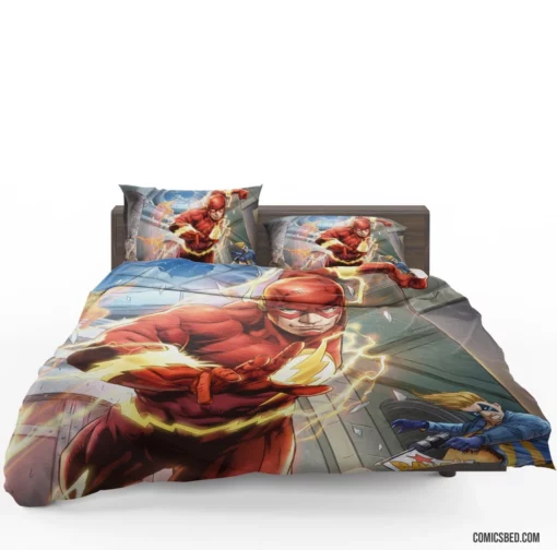 Flash Unleashed DC Scarlet Speedster Comic Bedding Set