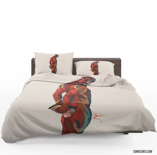 Flash Warm-up DC Speedster Comic Bedding Set