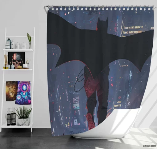 Flashpoint Batman Altered Destiny Comic Shower Curtain