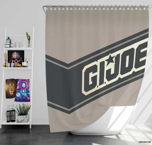 G.I. Joe Action-Packed Adventures Comic Shower Curtain