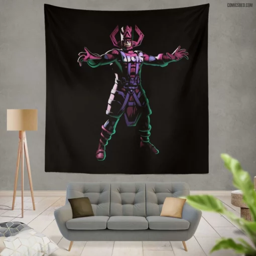 Galactus Cosmic Devourer Comic Wall Tapestry