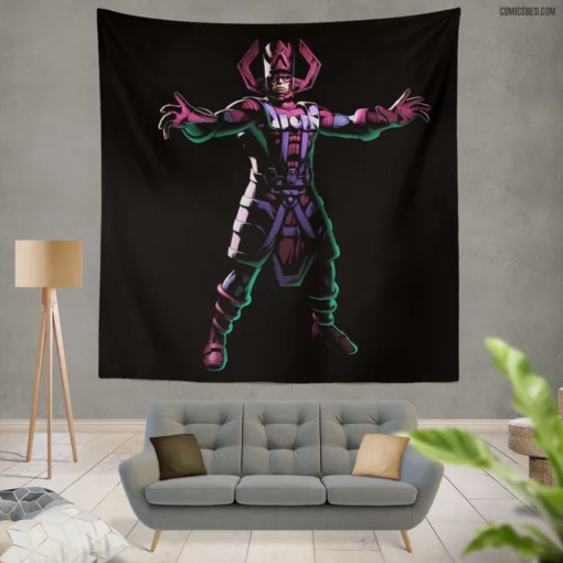 Galactus Devourer of Worlds Comic Wall Tapestry