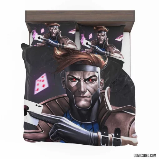 Gambit Marvel Card-Throwing Hero Comic Bedding Set 1