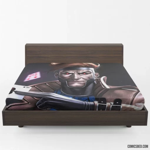 Gambit Marvel Card-Throwing Hero Comic Fitted Sheet