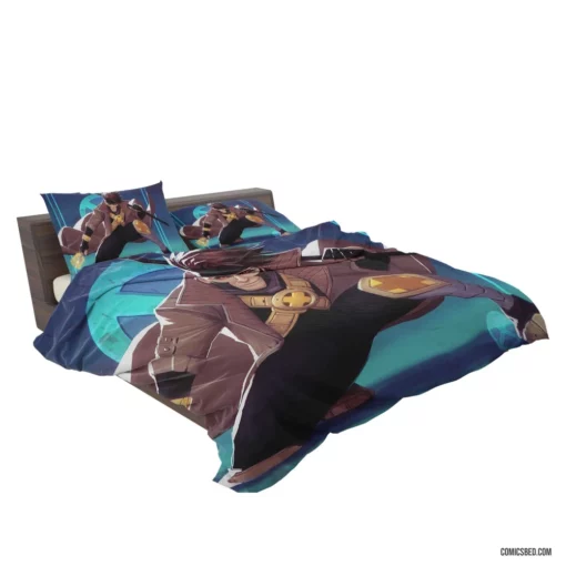 Gambit Marvel Card-Throwing Mutant Comic Bedding Set 2