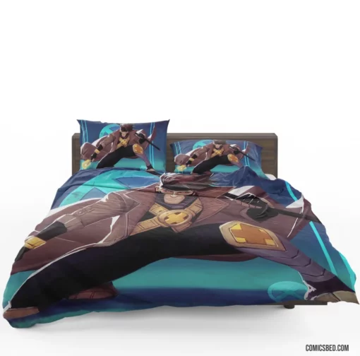 Gambit Marvel Card-Throwing Mutant Comic Bedding Set