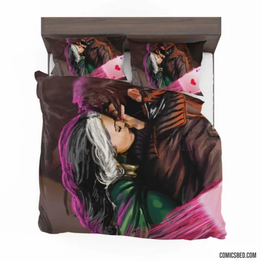 Gambit & Rogue X-Men Marvelous Kiss Comic Bedding Set 1