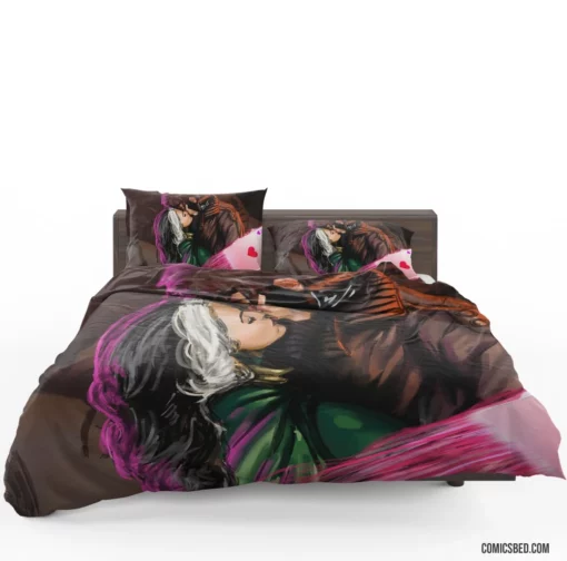 Gambit & Rogue X-Men Marvelous Kiss Comic Bedding Set