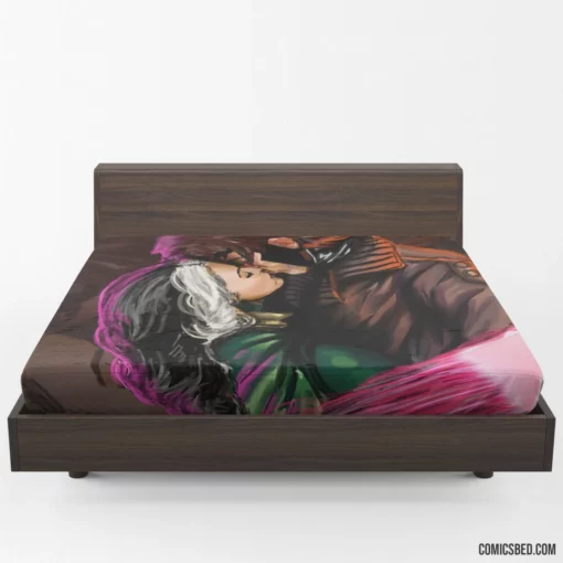 Gambit & Rogue X-Men Marvelous Kiss Comic Fitted Sheet