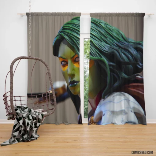 Gamora Cosmic Swordswoman Comic Curtain