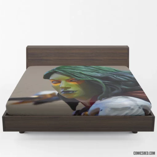 Gamora Cosmic Swordswoman Comic Fitted Sheet