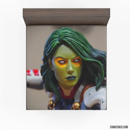 Gamora Galaxy Fierce Warrior Comic Fitted Sheet 1