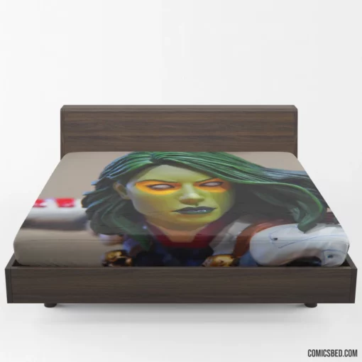 Gamora Galaxy Fierce Warrior Comic Fitted Sheet