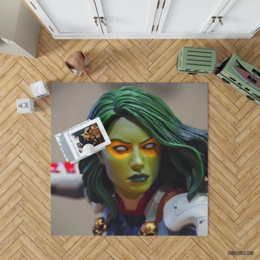 Gamora Galaxy Fierce Warrior Comic Rug