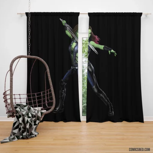 Gamora Guardians Of The Galaxy Comic Curtain