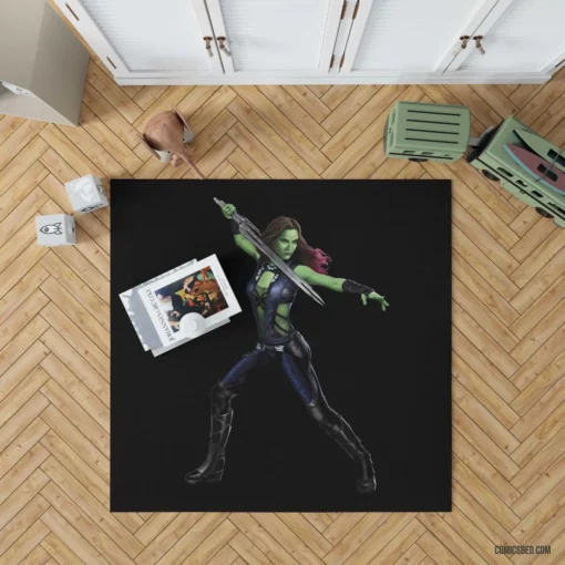 Gamora Guardians Of The Galaxy Comic Rug