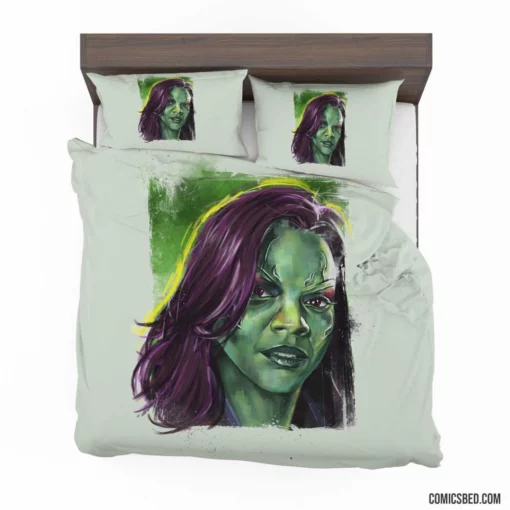 Gamora Intergalactic Warrior Comic Bedding Set 1