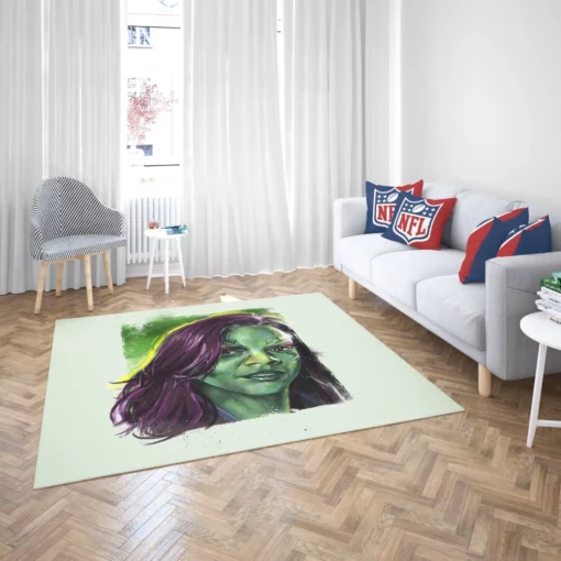 Gamora Intergalactic Warrior Comic Rug 2