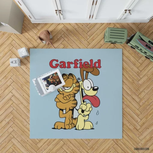 Garfield & Odie Comic Companions Rug