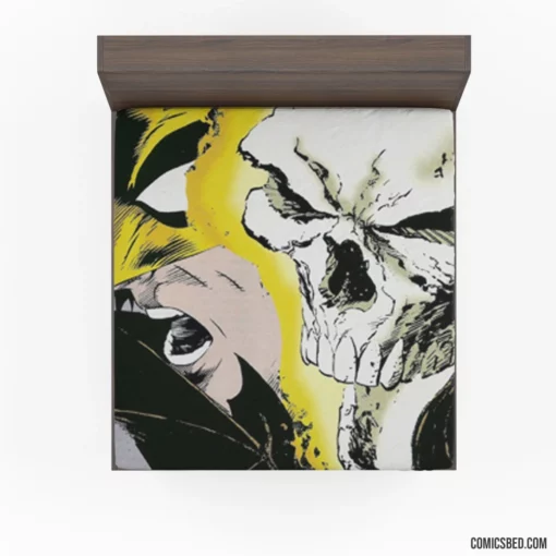 Ghost Rider Chronicles Marvel Flame Vigilante Comic Fitted Sheet 1